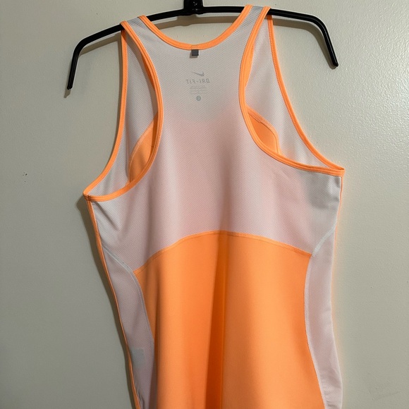 Nike Orange Racerback Tank Top Moisture-Wicking - Picture 8 of 14